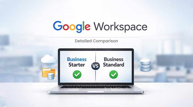 Google Workspace Business Starter vs Business Standard